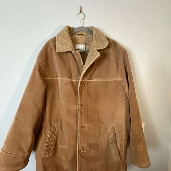 Wilsons Leather Brown Shearling Jacket - Picture 1 of 7